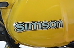 Simson auf dem Tank einer GS 75 Simson auf dem Tank einer GS 75