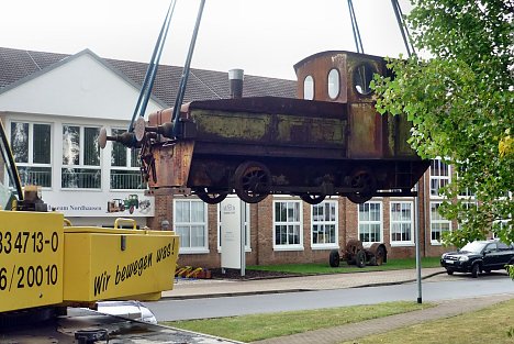 Bild: Ankunft der Lokomotiven im IFA-Museum im September 2013