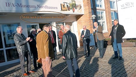 Begrüßung im Museum (Foto: Emmelmann)