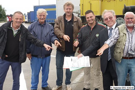 das Transportteam (Foto: W. Geiger)