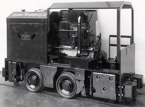 Bild 2: Grubenlokomotive 11 PS bauj. 1936 geliefert an Egyptian Phosphate (Foto: IFA-Museum)