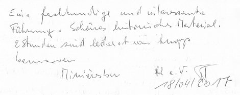 Gästebuch (Foto: IFA-Museum)