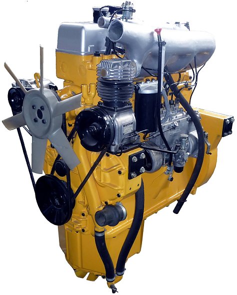 Bild: Bild 22: 125 PS Motor 4 VD 14,5/12-2, mit neuem Evolventen-&Ouml;lk&uuml;hler in der &Ouml;lwanne