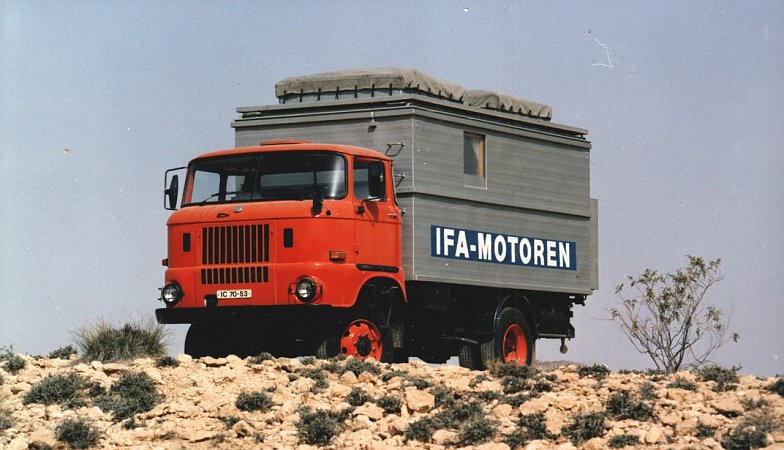 LKW W 50 mit Dieselmotor 4 VD 14,5 / 125 PS / Nutzlast 5,3 t / 565.222 St&uuml;ck  (Foto: IFA-Museum)